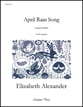 April Rain Song SATB choral sheet music cover